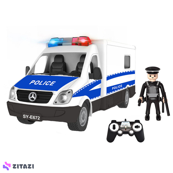 ماشین بازی کنترلی دبل ای مدل پلیس کد 6786