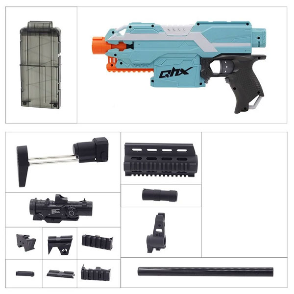 تفنگ بازی شارژی مدل LAUNCHER کد MK14