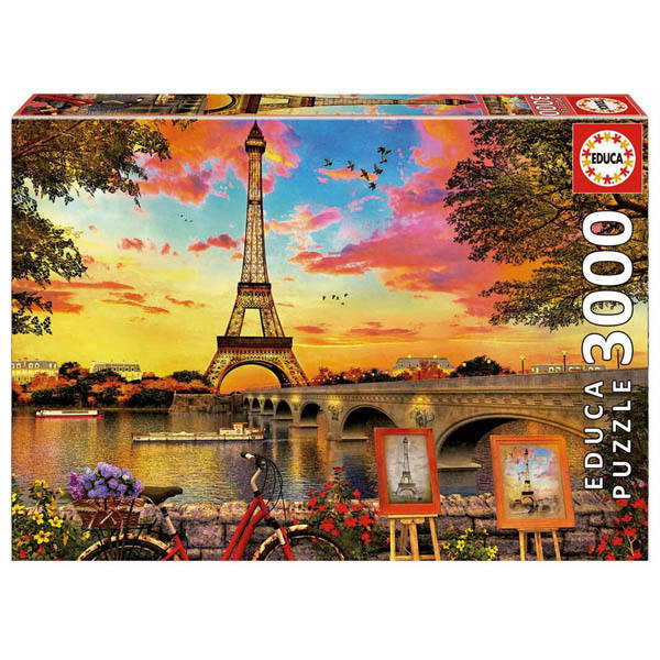 پازل 3000 تکه ادوکا مدل SUNSET IN PARIS
