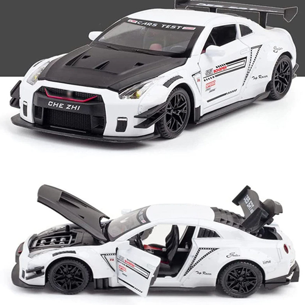 ماکت ماشین چه ژی نیسان عقب کش مدل Nissan GTR مقیاس 1:24