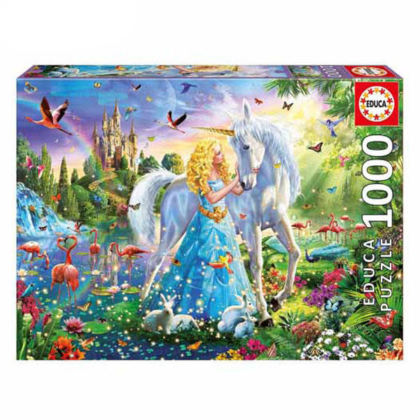 پازل 1000 تکه ادوکا مدل THE PRINCESS & UNICORN