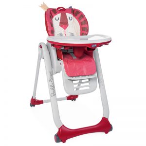 صندلی غذای کودک قرمز چیکو مدل  Polly 2 Start Baby