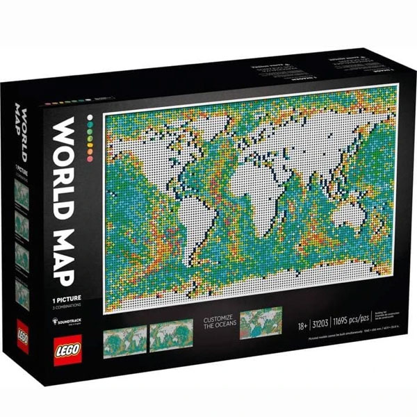 لگو سری آرت مدل World Map کد 31203