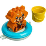 لگو سری دوپلو مدل Bath Time Fun Floating Red Panda کد 10964