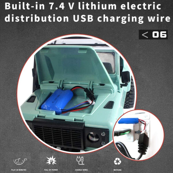 ماشین کنترلی جیپ دیفندر مدل mn-d90