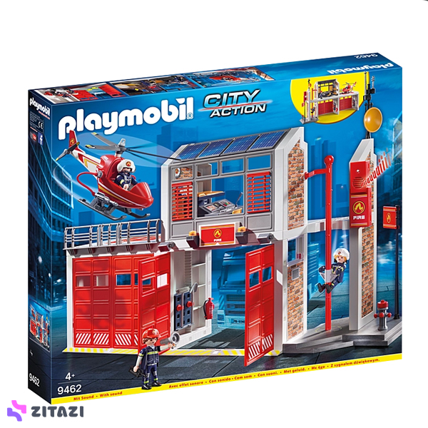 بازی آموزشی پلی موبیل مدل Fire Station کد 9462