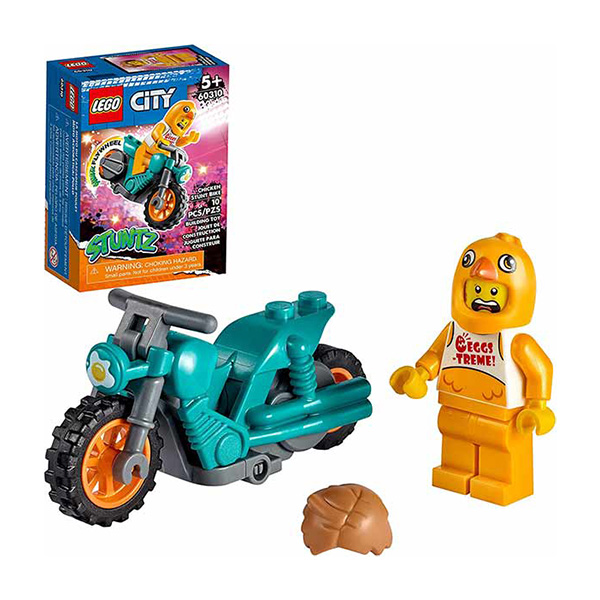 لگو سری سیتی مدل Chicken Stunt Bike کد 60310