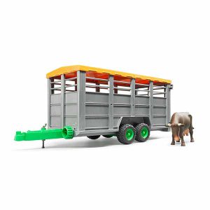 تریلر حمل و نقل حیوانات برودر Bruder Animal Transport Trailer And Cow BR02227