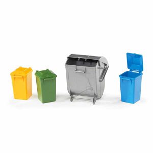 سطل زباله برودر Bruder Waste Container (1 Large, 3 Small) BR02607