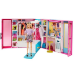 عروسک باربی مدل Barbie's Dream Wardrobe Playset کد GBK10