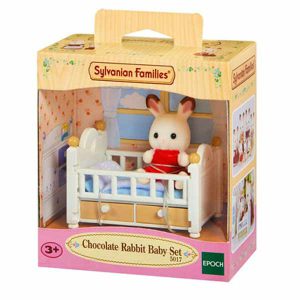 اسباب بازی سیلوانیان فامیلیز کد 5017 Sylvanian families Set Baby Chocolate Rabbit