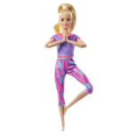 عروسک باربی مدل Barbie made to move کد GXF04