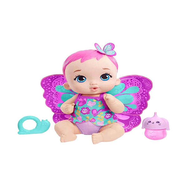 عروسک بیبی مای گاردن مدل Mattel My Garden Baby Butterfly Baby Care Time
