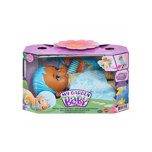 عروسک بیبی مای گاردن مدل Mattel My Garden Butterfly Baby Blue