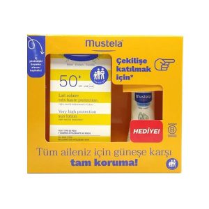 لوسیون ضد آفتاب کودک ماستلا Spf 50 + هدیه Mustela