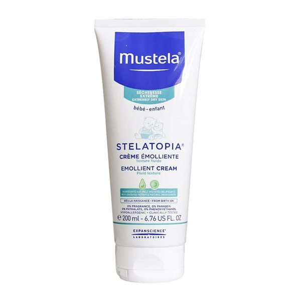 کرم مرطوب کننده پوست کودک 200 میلی لیتر موستلا مدل Stelatopia
