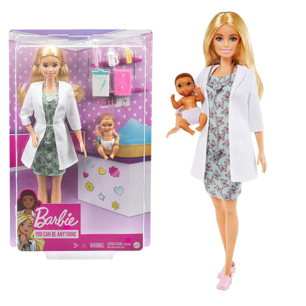 عروسک باربی مدل Barbie Doctor کد GVK03
