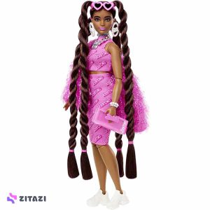 باربی اکسترا با لباس صورتی Barbie Extra