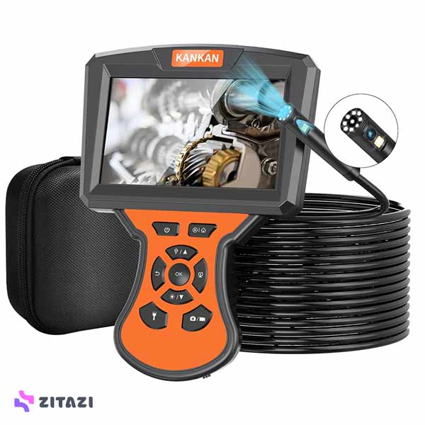 دوربین آندوسکوپی همراه با مانیتور 6.5ft 5 Inch Upgraded IPS Endoscope Camera, 1080p Dual Lens