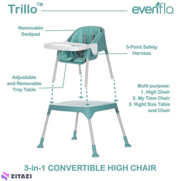 صندلی غذاخوری کودک ایون فلو مدل Trillo 3-in-1