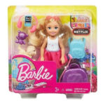 عروسک بچه باربی مدل Barbie Travel ​Chelsea کد FWV20