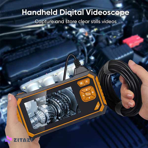 لوله آندوسکوپی صنعتی دو لنز 4.5 اینچی GREUNION Dual Lens Industrial Endoscope with Carrying Bag, 4.5" LCD Screen