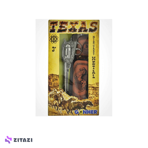 کلت فلزی گانهر مدل Gonher Revolver 8 Pcs Cowboy Collection Pistol Set_2