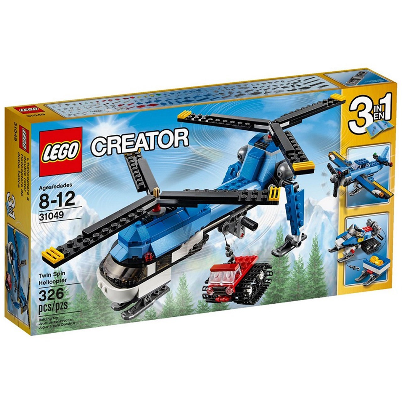 لگو سری Creator مدل Twin Spin Helicopter 31049 لگو سری Creator مدل Twin Spin Helicopter 31049