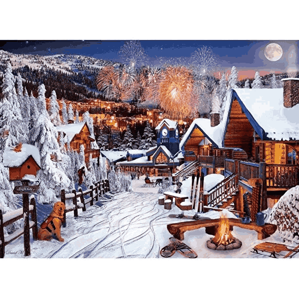 پازل 1000 تکه آرت پازل طرح Winter Fun کد 5183