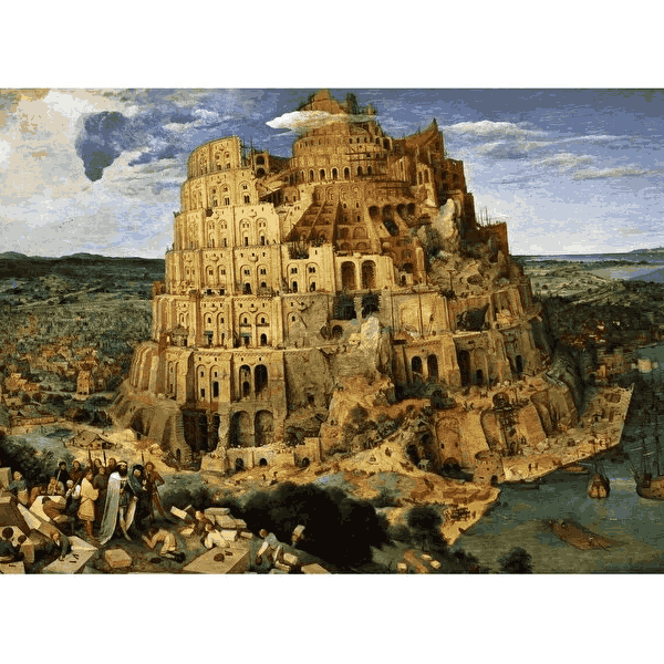 پازل 2000 تکه آرت پازل طرح Hanging Gardens of Babylon کد 5490