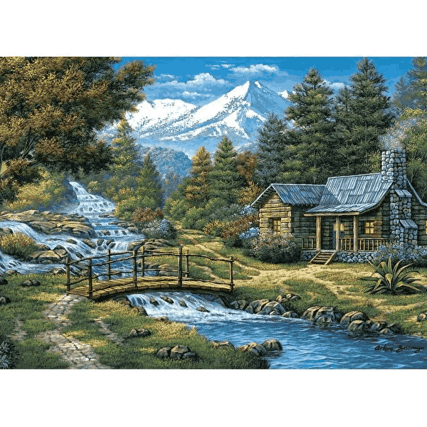 پازل 2000 تکه آرت پازل طرح Two Small Waterfalls كد 5471