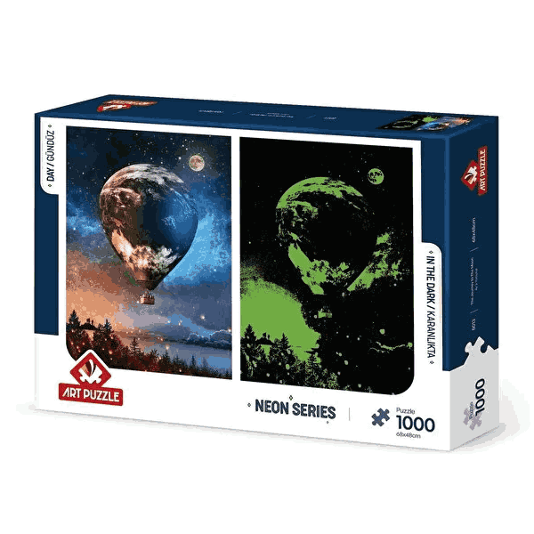 پازل نئون 1000 تکه آرت پازل طرح Journey to the Moon کد 5013