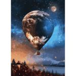 پازل نئون 1000 تکه آرت پازل طرح Journey to the Moon کد 5013