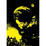 پازل نئون 1000 تکه آرت پازل طرح Journey to the Moon کد 5013