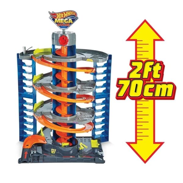بازی آموزشی پارکینگ ماشین بازی مدل HOT WHEELS Mega Garage - Image 3