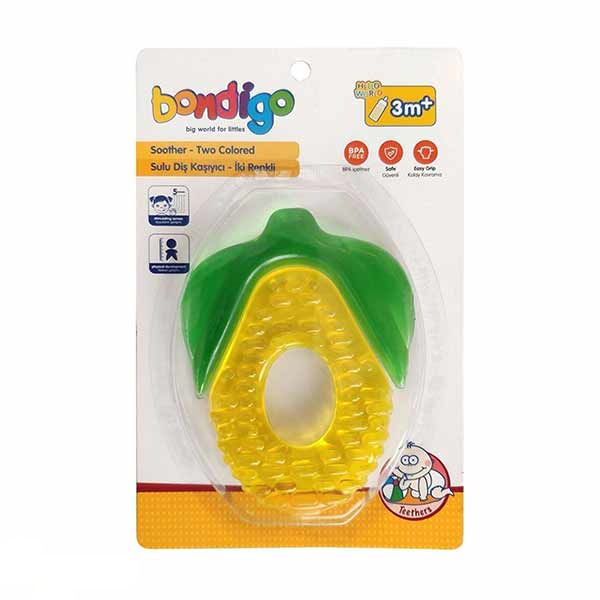 دندانی کودک طرح بلال BONDİGO Yellow Water Teether