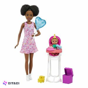 عروسک باربی مدل Barbie Babysitter Doll & Accessories