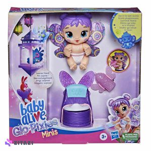 عروسک بیبی الایو مدل Baby Alive GloPixies Minis Doll