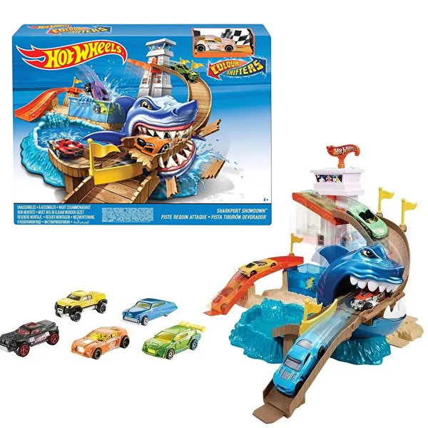 بازی آموزشی پیست ماشین مدل HOT WHEELS Hot Wheels Sharky Racing