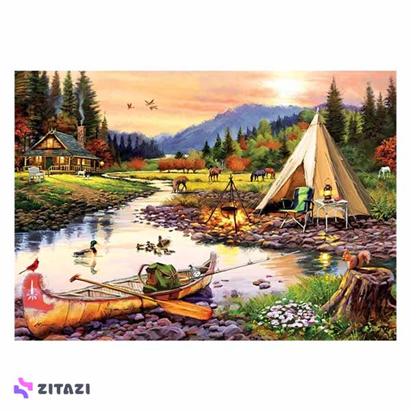 پازل 3000 تکه آرت پازل طرح Camping friends كد 5520