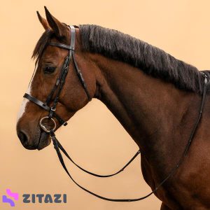 ست لگام اسب سواری سایز اسب و پونی فوگانزا مدل Fouganza 100