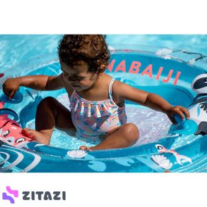 لباس شنا نوزاد - چاپ صورتی / گل
