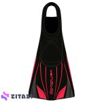 پالت بلند سخت - مشکی / قرمز - Topfins 900