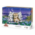 پازل 500 تکه آرت پازل طرح Kittens Swaying in the Moonlight کد 5086