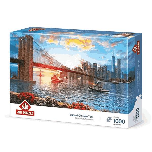 پازل 1000 تکه آرت پازل طرح Sunset in New York کد 5185