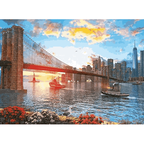 پازل 1000 تکه آرت پازل طرح Sunset in New York کد 5185