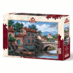 پازل 500 تكه آرت پازل طرح Canal with flowers كد 5070