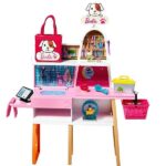 عروسک باربی مدل Barbie and Pet Shop Playset کد GRG90 2