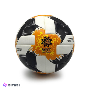 توپ فوتبال طرح آدیداس KRASAVA قطر 2022 سفید نارنجی