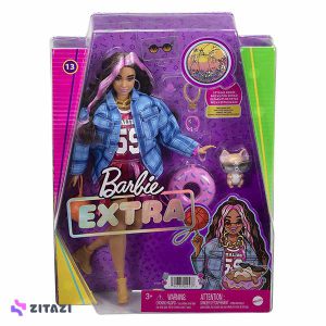 عروسک باربی بسکتبالیست Barbie Extra Plaid Jacket Doll